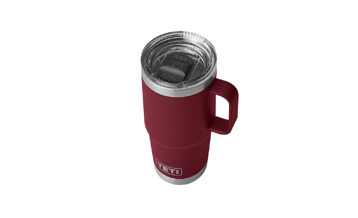 Yeti Rambler 20 oz Stainless Steel Vacuum Insulated Travel Mug - Harvest Red | Keeps Drinks Hot or Cold for Hours | Perfect for Commuting, Camping & Outdoor Adventures