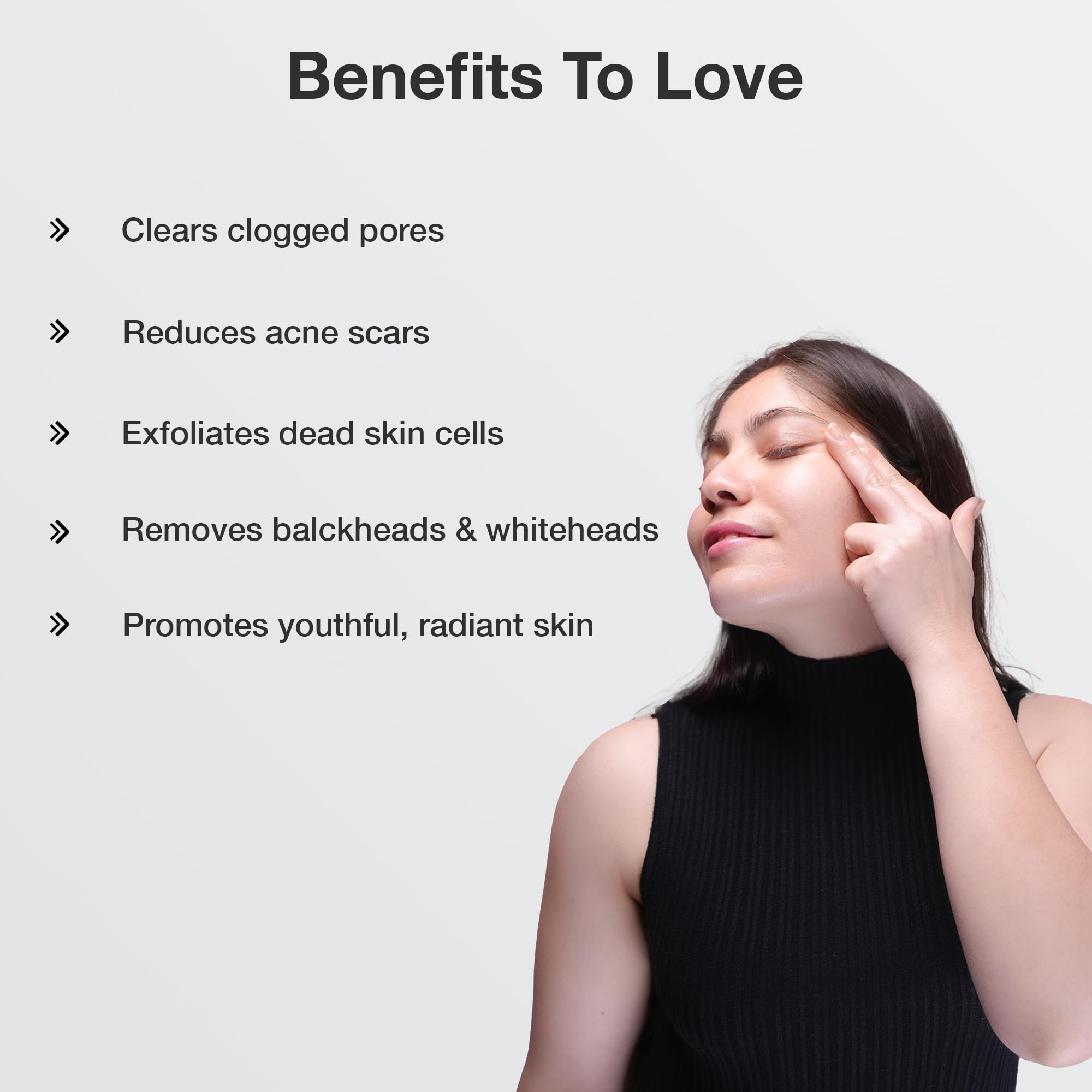 Cos-IQ Exfoliating Face Wash for Oily & Dry Skin | 2% Salicylic Acid BHA & 10% Glycolic Acid AHA | Sulfate-Free Anti-Acne Cleanser for Acne, Pimples, Skin Brightening & Oil Control | 100ml | Gentle Daily Exfoliation for Clear, Glowing Skin