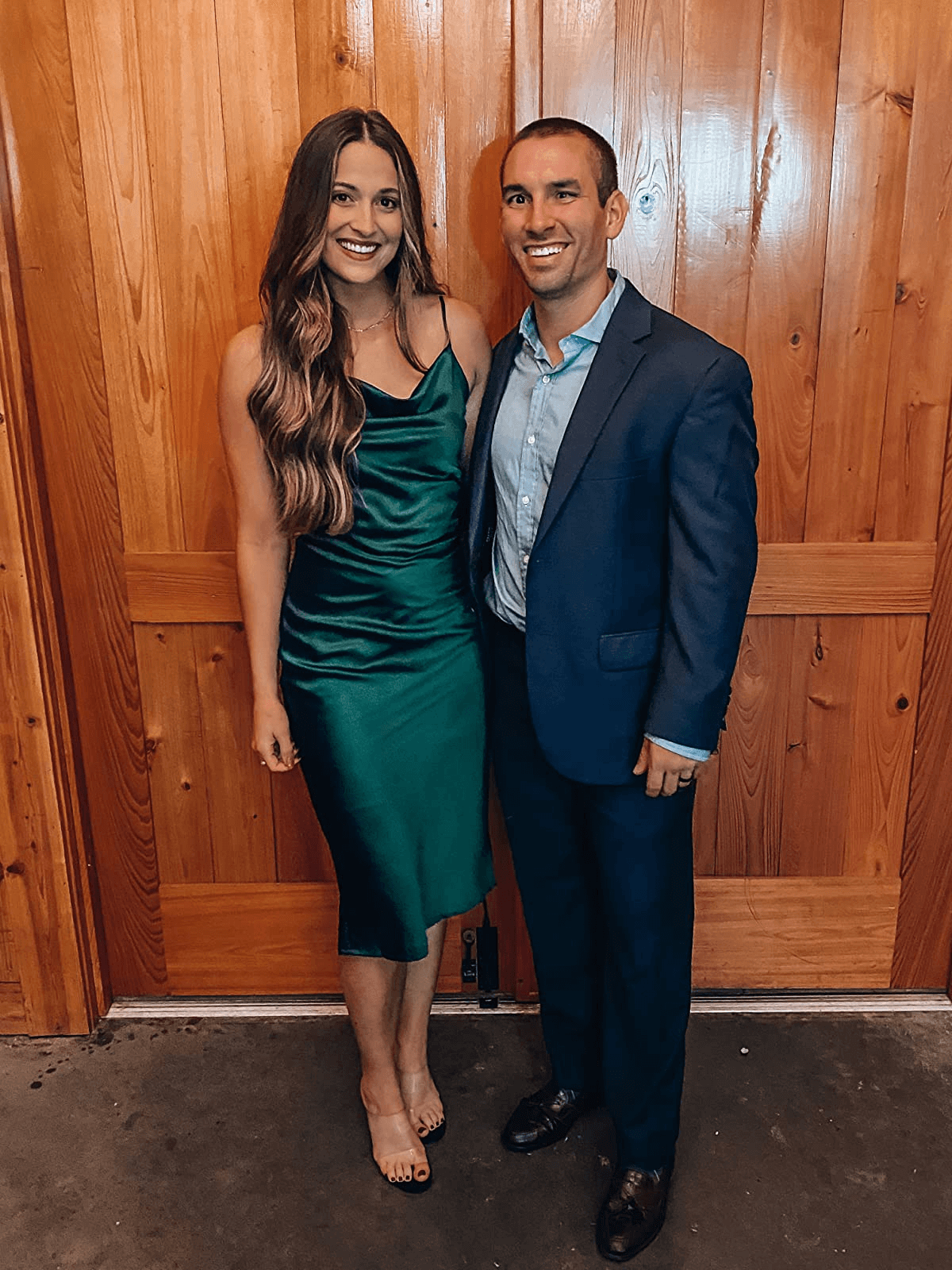 Elegant Emerald Green Satin Midi Dress for Wedding Guest - Formal Black Tie Event Dress - Perfect for Fall Weddings, Cocktail Parties & Evening Galas