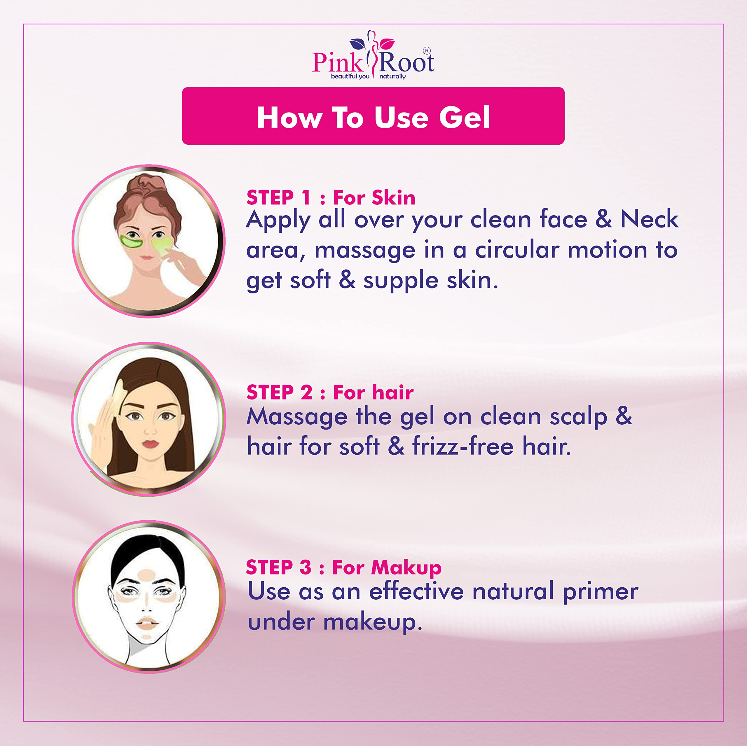 **Pink Root Gold Gel with Jasmine & Gold Leaf Extract - 500gm for Hair Growth & Scalp Care | Natural Hair Treatment for Dry, Damaged Hair - Perfect for Daily Use & Salon Treatments**