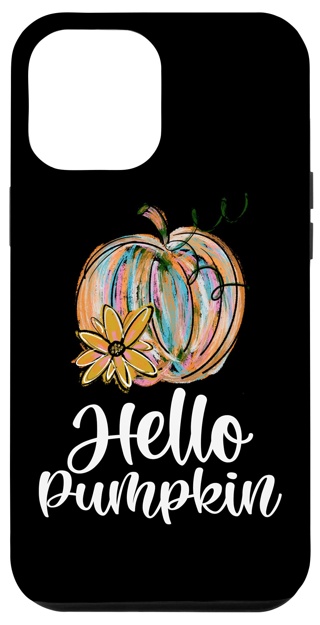 iPhone 12 Pro Max Cute Pumpkin & Sunflower Halloween Phone Case - Perfect for Fall Season, Trick-or-Treating & Autumn Decorations