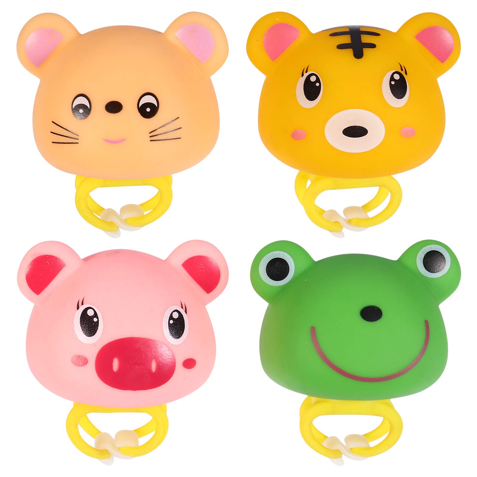 4pcs Cartoon Bike Bell & Horn Set - Fun Bicycle Accessories for Kids, Children's Party Favors & Decorations - Perfect for Birthday Gifts, Cycling Safety & Bike Decor