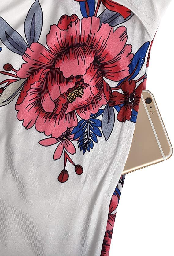 Floral Maternity Summer Dress - Spaghetti Strap Nursing Dress for Breastfeeding Mothers | Comfortable & Stylish Pregnancy Outfit for Beach, Vacation & Daily Wear