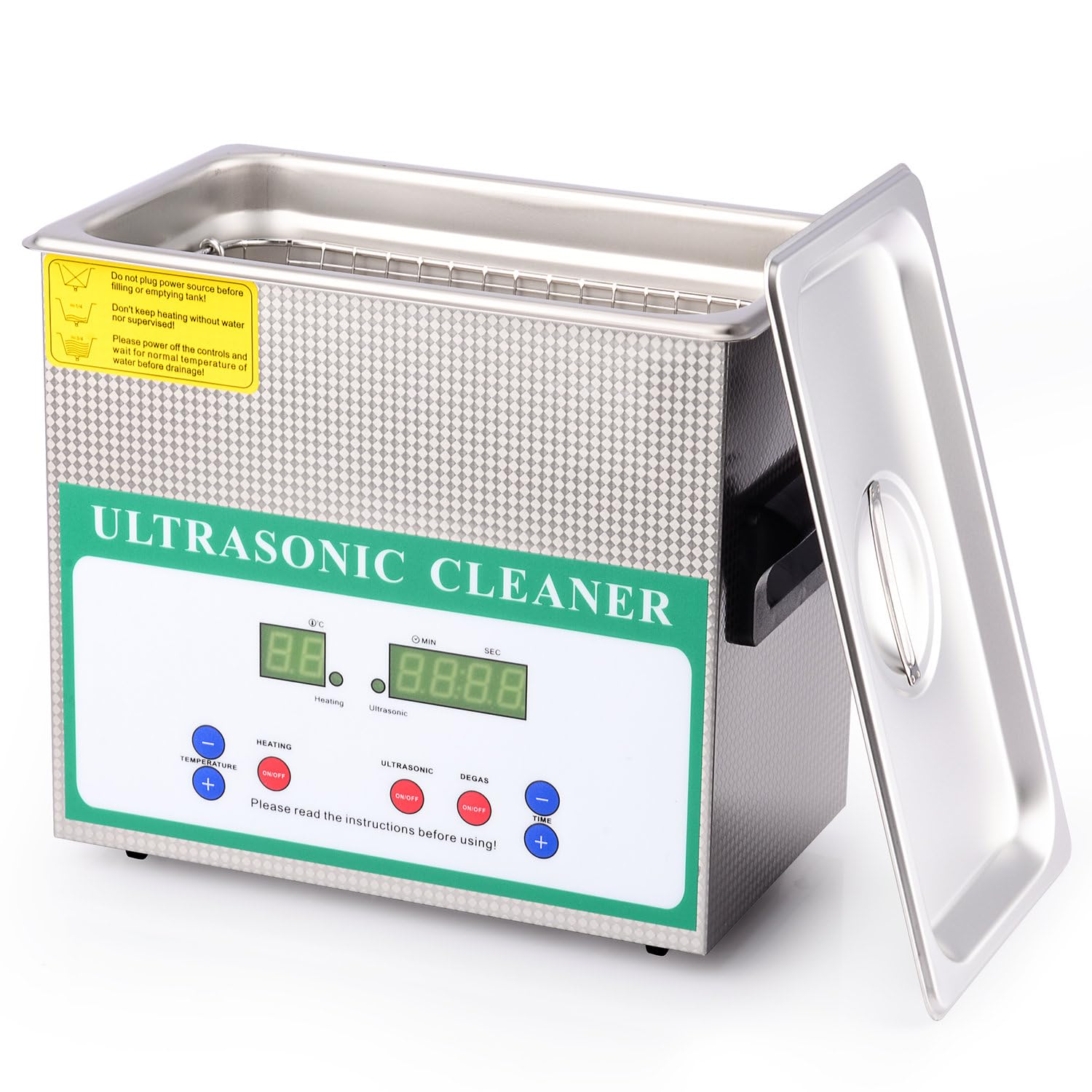 Stonylab Professional Ultrasonic Cleaner 3.2L - Stainless Steel Jewelry Cleaner with Digital Timer & Heater - 110V for Lab, Dental, Eyeglasses, Watches - Perfect for Cleaning Jewelry, Tools, and Small Parts