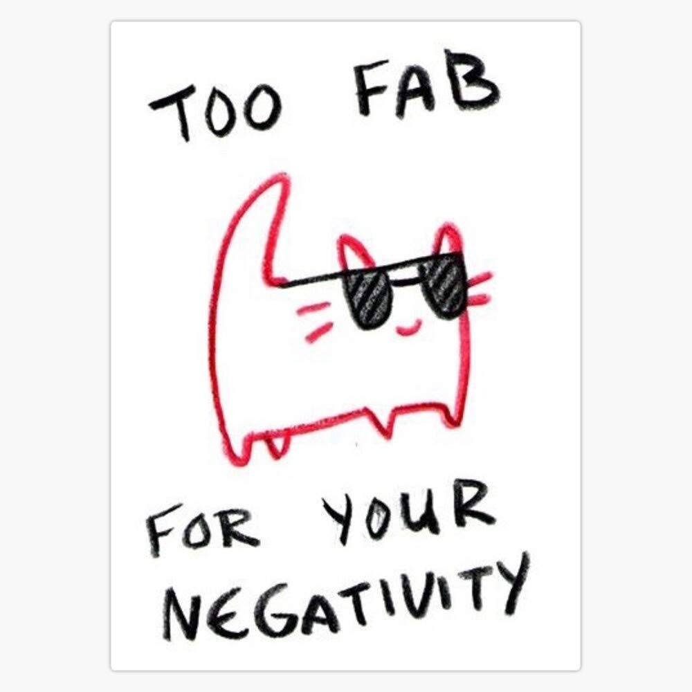 Leyland Designs Fab Cat Vinyl Sticker - Durable 5