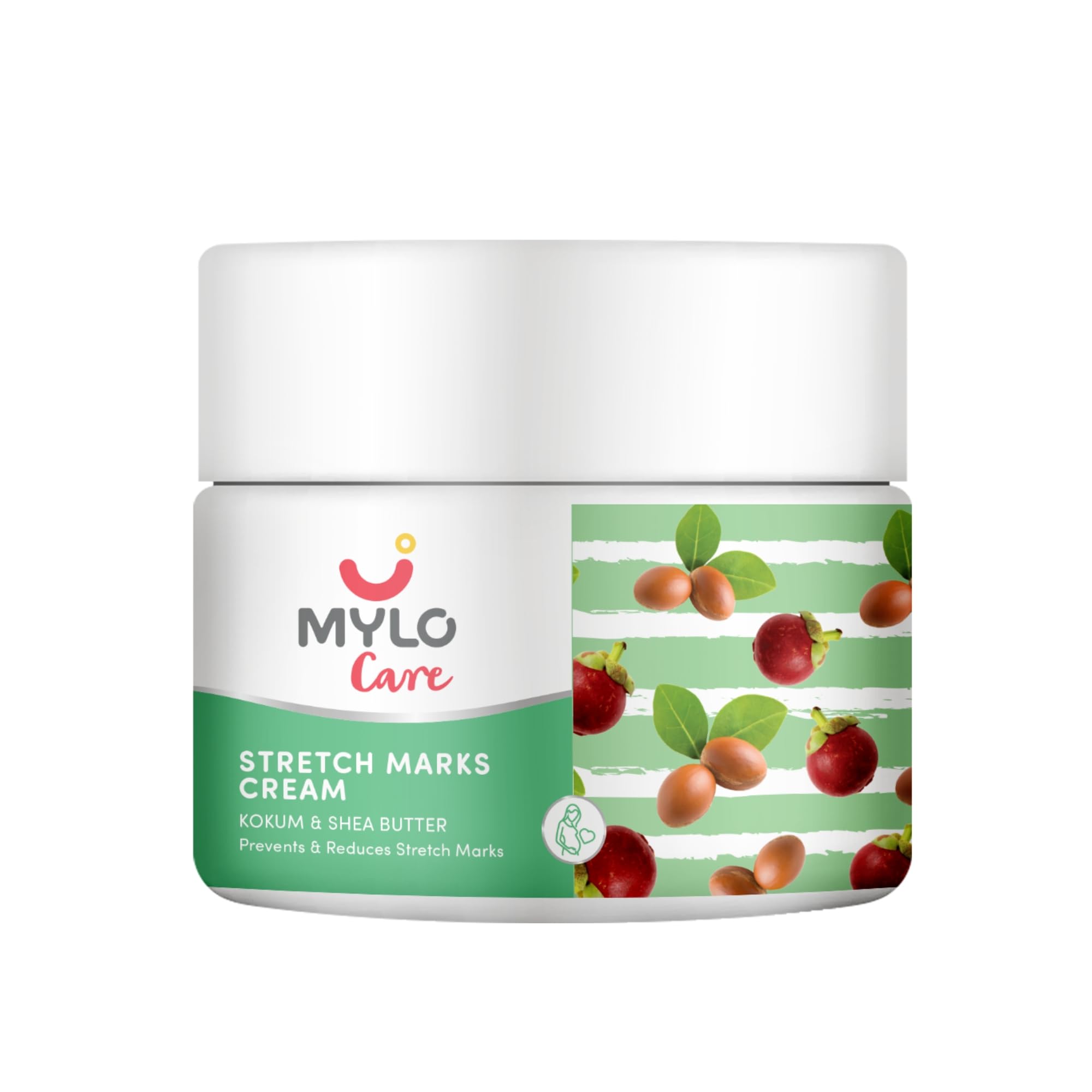 **Mylo Care Stretch Marks Cream for Pregnancy - Shea Butter, Saffron, Kokum Butter & Aloe Vera - Toxin-Free, No Mineral Oils - 100ml (Pack of 1) - Perfect for Pre & Postpartum Skin Hydration & Scar Reduction**