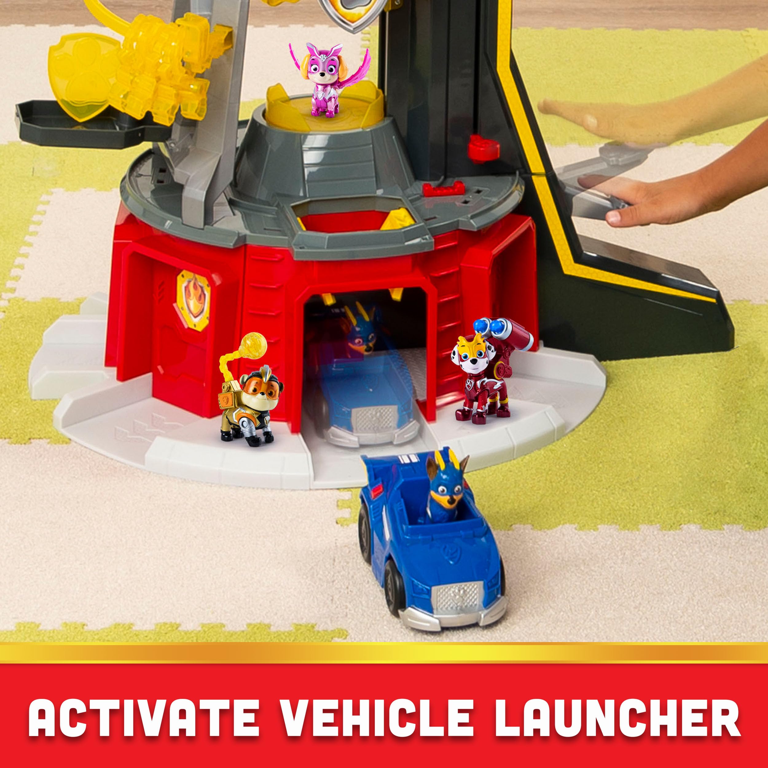 **Paw Patrol Mighty Lookout Tower Playset with 4 Exclusive Action Figures, Toy Car, Lights & Sounds – Amazon Exclusive Toy for Kids Ages 3+ | Interactive Adventure Playset for Imaginative Play**