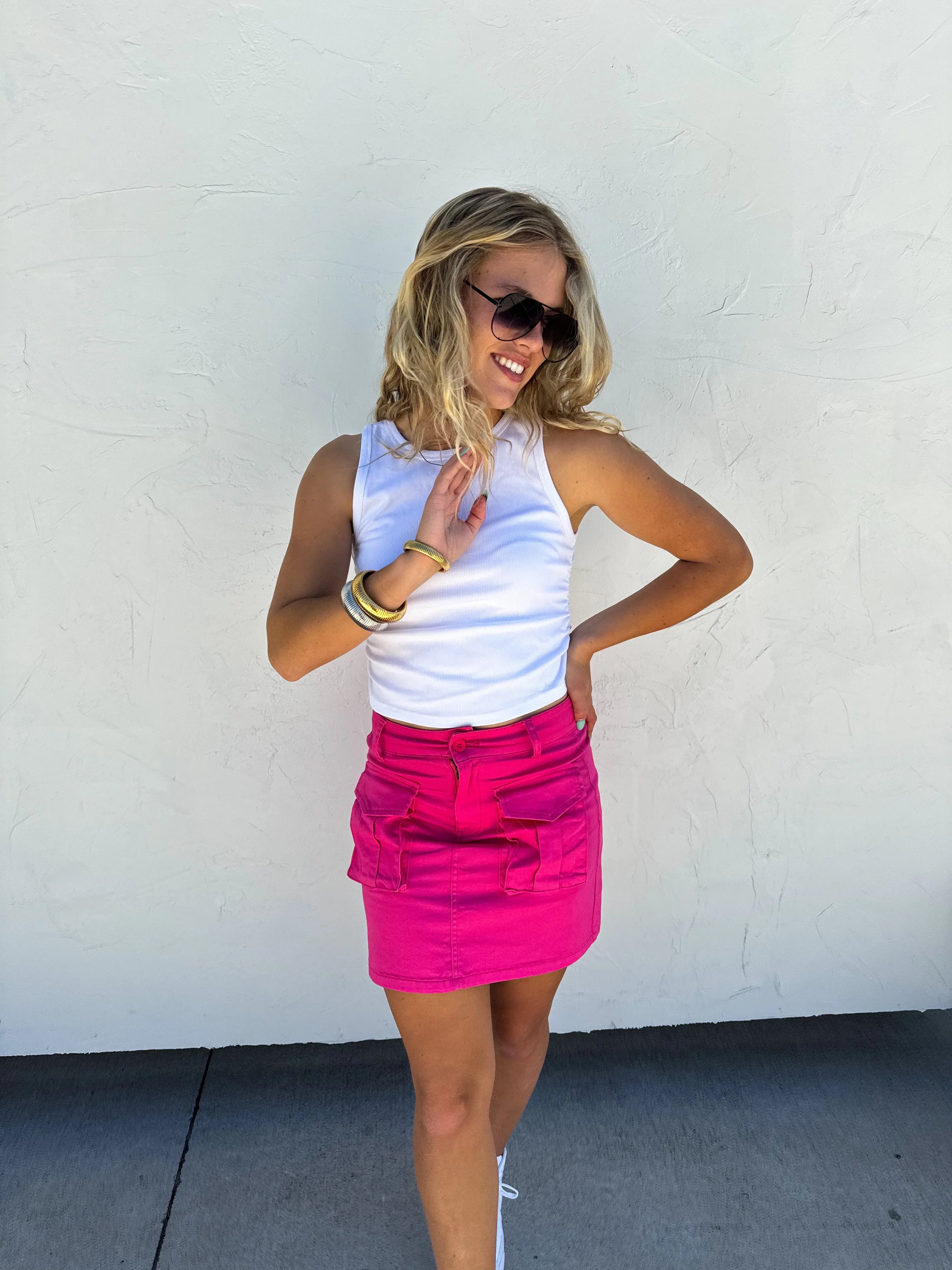 PREORDER: Carly Cargo Skirt - Women's Fashion Utility Skirt with Pockets in Multiple Colors | Perfect for Outdoor Adventures, Travel & Casual Wear