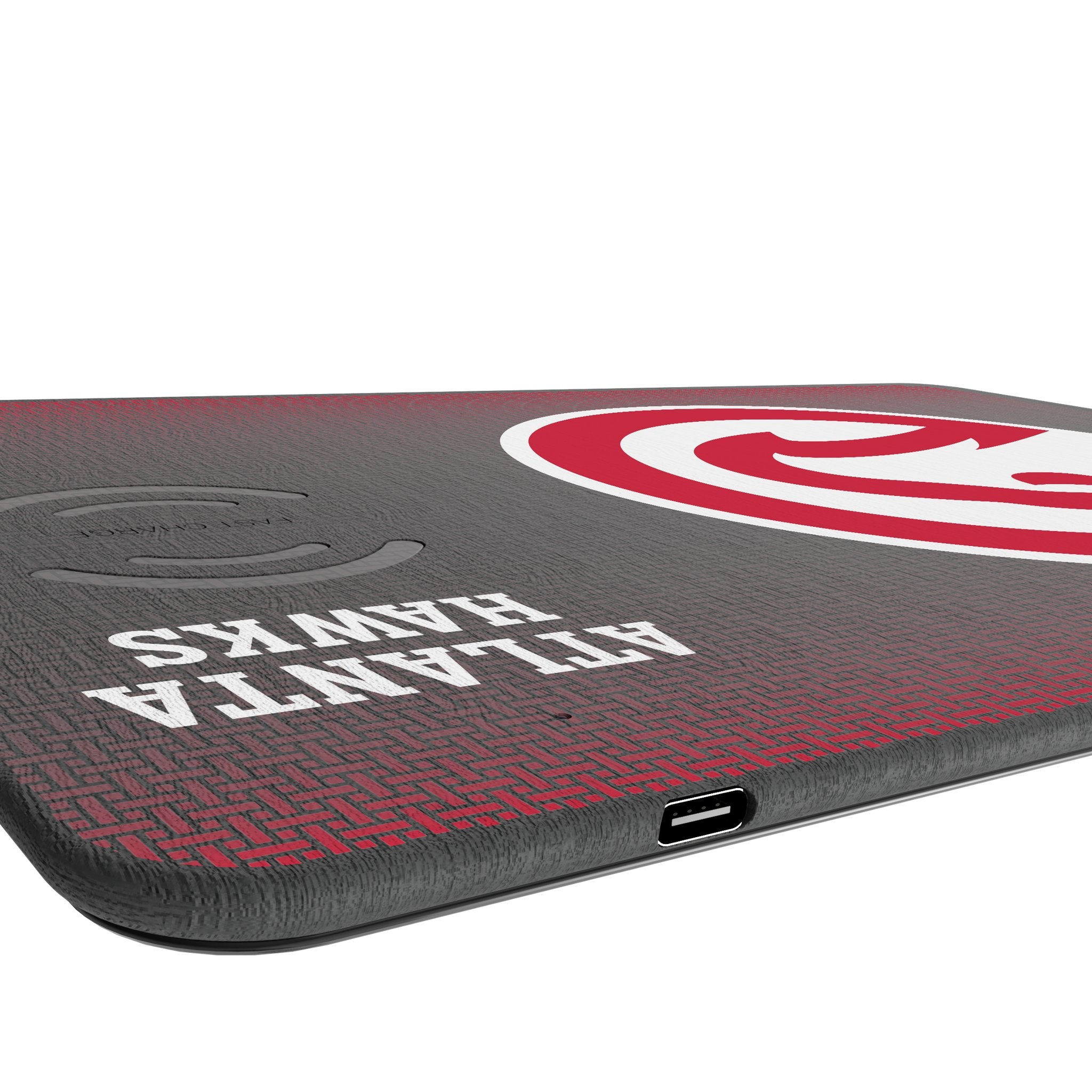 Atlanta Hawks NBA Wireless Charging Mouse Pad - 15W Fast Qi Charger for iPhone, Samsung, AirPods - Perfect for Office, Gaming & Home Desk Setup