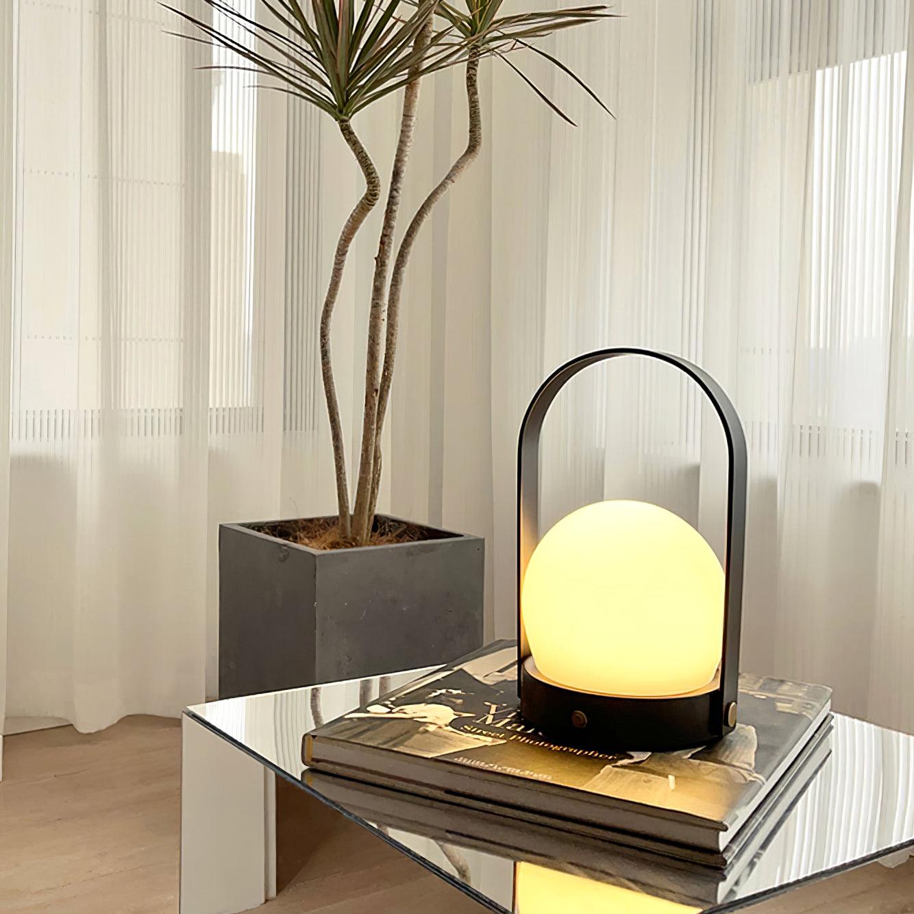 Carrie Rechargeable LED Table Lamp with Built-in Battery - Perfect for Bedroom, Office, and Nightstand Lighting
