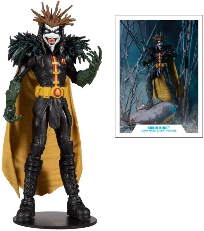 DC Multiverse Dark Nights: Death Metal King Robin Action Figure - 7-Inch Collectible Toy with Accessories - Perfect for Display, Gifts & Comic Book Fans