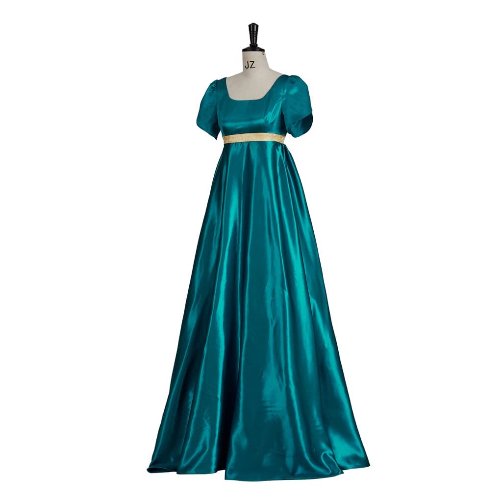 Elegant Kate Dress - Jane Austen Regency Style Victorian Tea Gown with Sash for Women | Perfect for Historical Reenactments, Tea Parties & Bridgerton-Inspired Events