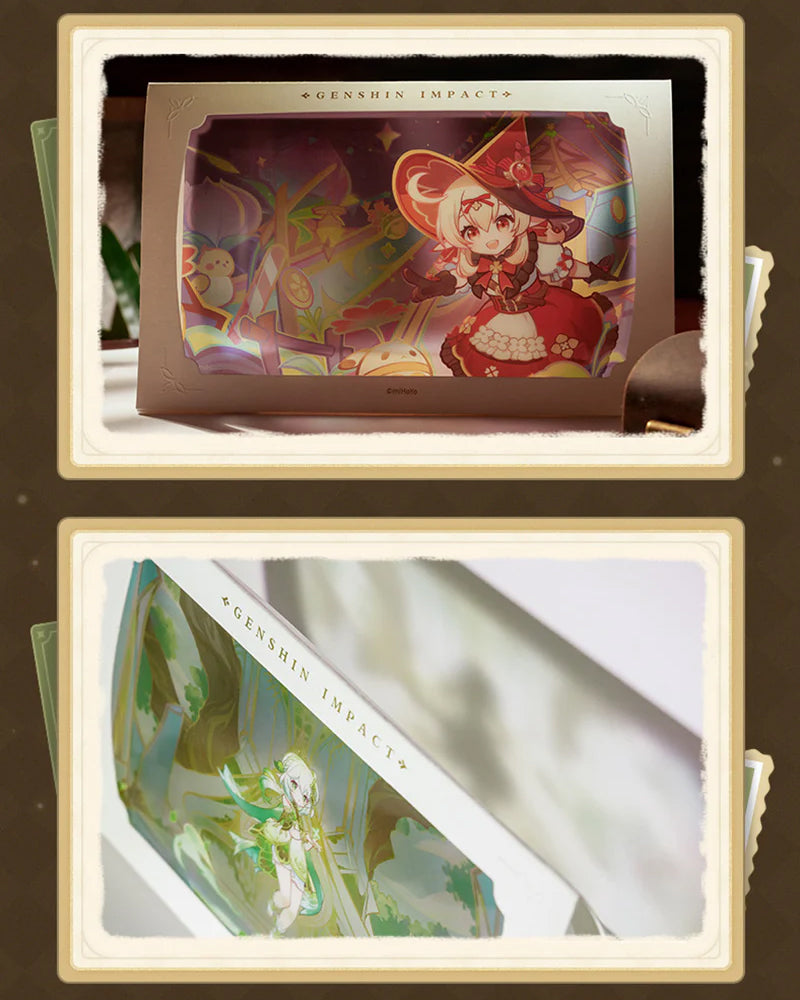 Genshin Impact® Transparent Art Cards - Anime Character Collectibles for Fans | Perfect for Display, Scrapbooking & Gift Giving
