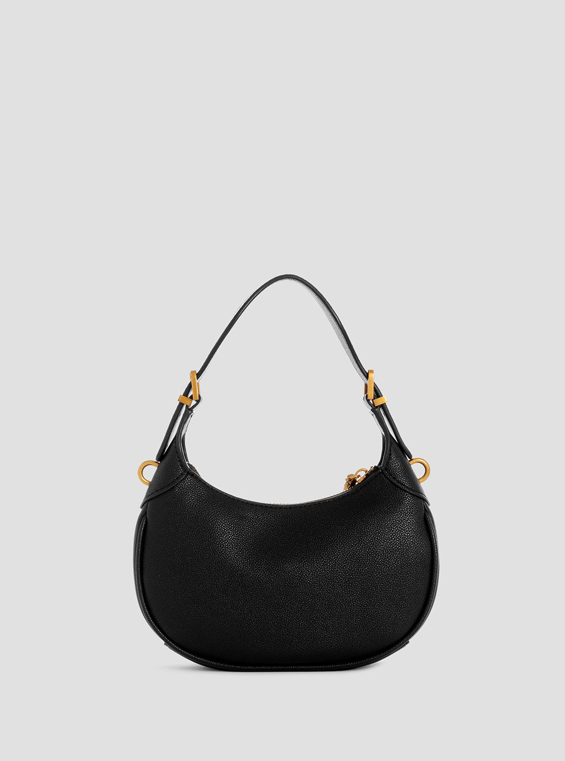 Black Malva Mini Hobo Bag - Stylish Crossbody Purse for Women, Fashionable Shoulder Bag with Adjustable Strap - Perfect for Daily Use, Shopping & Travel