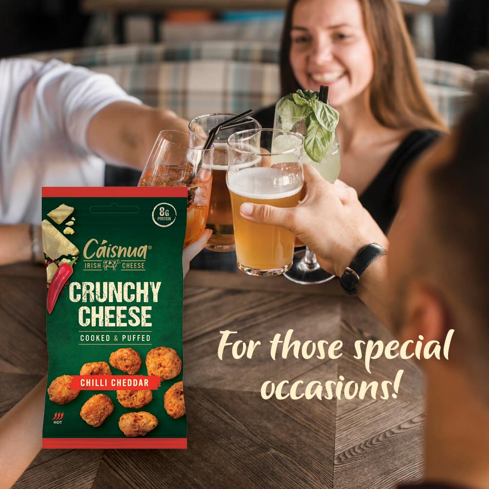 Crispy Puffed Cheese Snacks - 20g (Pack of 12) - Keto Friendly, High Protein, Vegetarian - Mixed Variety - Perfect for Low Carb Diet, Office Snacking & Movie Nights