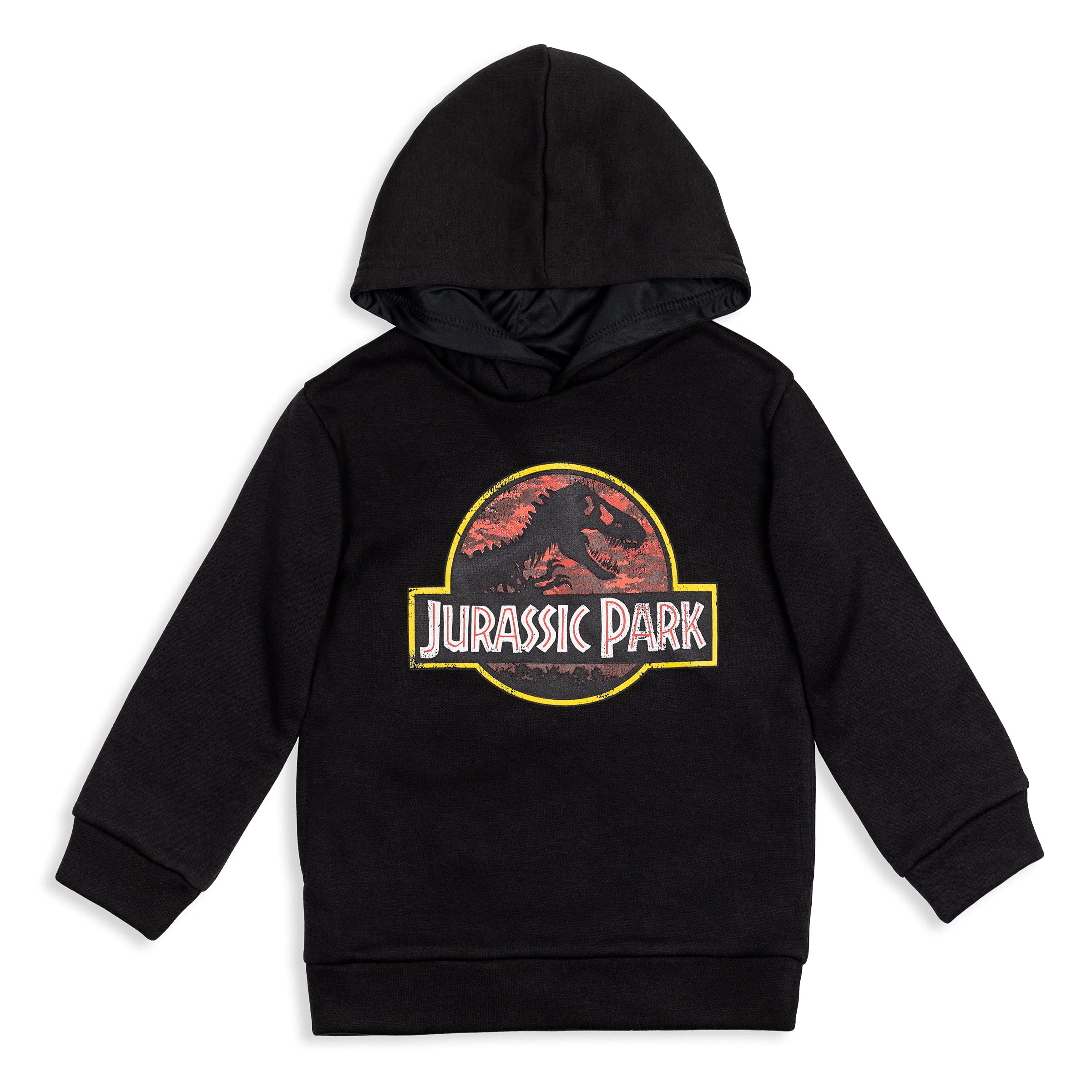 Jurassic Park Fleece Pullover Hoodie for Kids - Soft & Warm Dinosaur Hooded Sweatshirt for Toddler to Big Kid - Perfect for School, Playdates & Outdoor Adventures