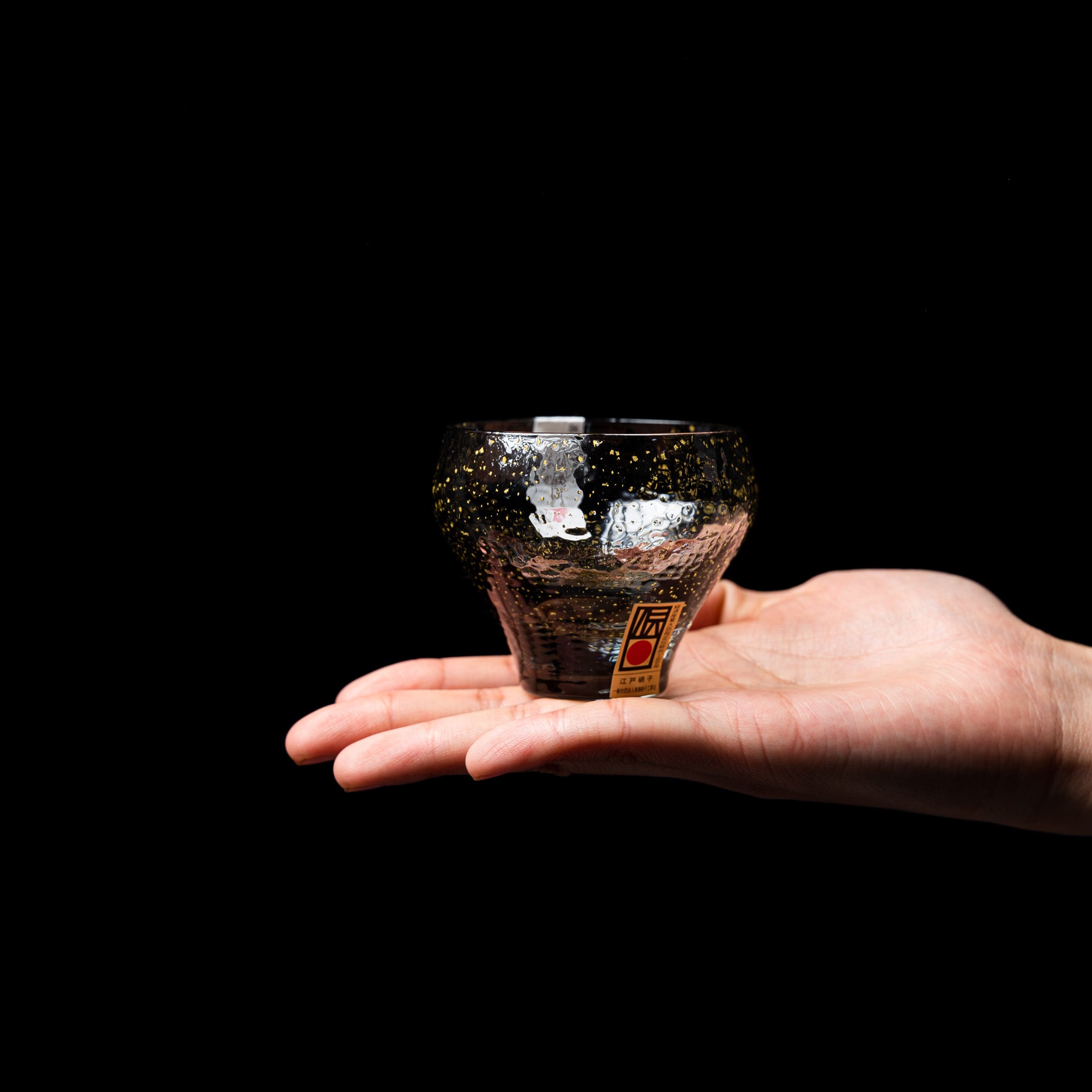 Yachiyo Edo Glass Sake Cup 115ml - Handcrafted Japanese Night Sky Design - Perfect for Sake Tasting, Japanese Dining & Home Bar Decor