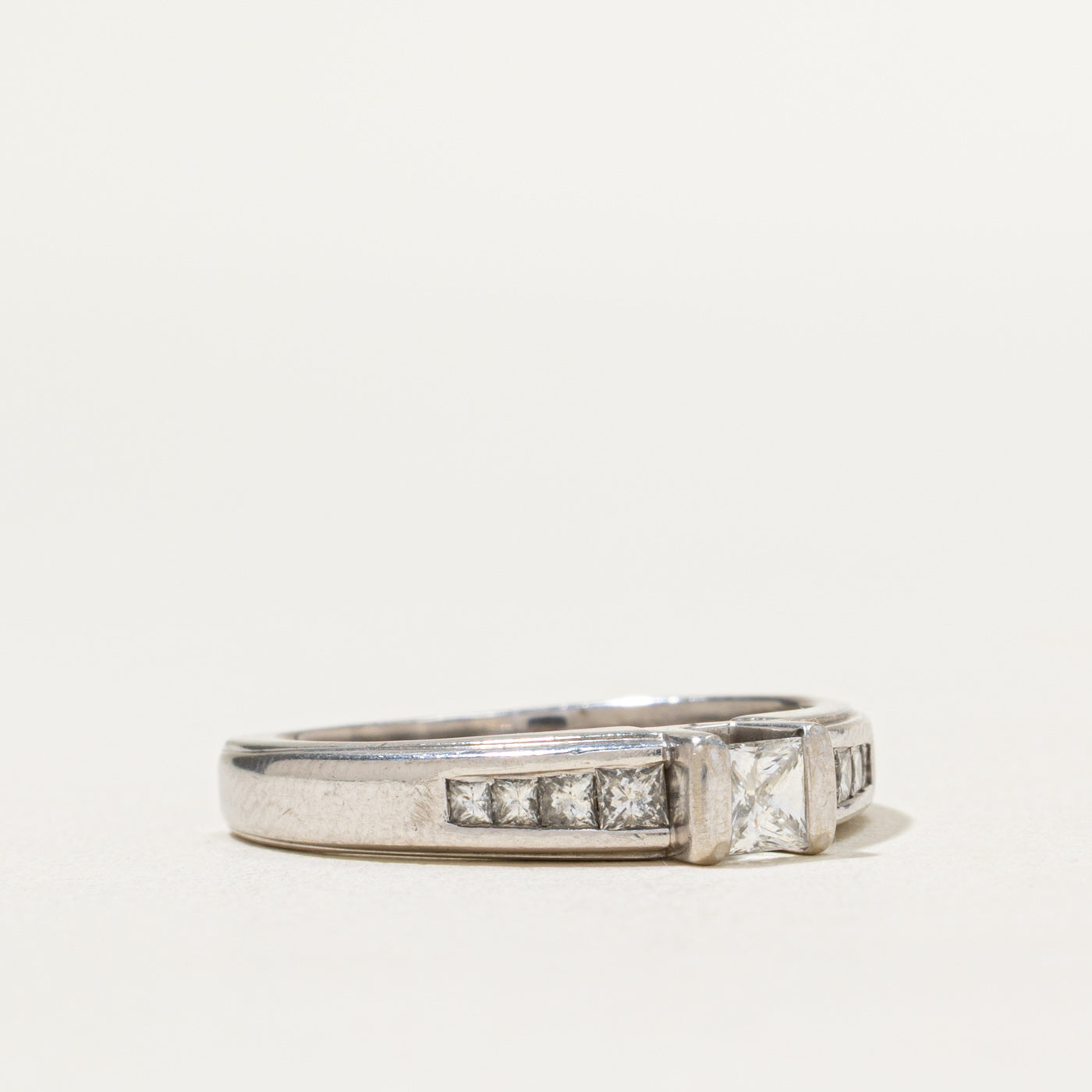 0.72ctw Princess Cut Diamond Engagement Ring - Size 7.5 | Elegant Wedding Proposal Jewelry for Her | Perfect Anniversary & Valentine's Day Gift