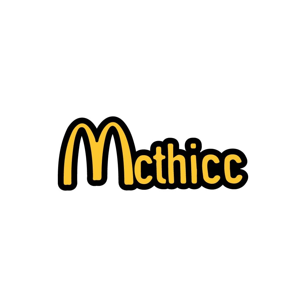 Premium Mcthicc Vinyl Sticker Decal (1.75
