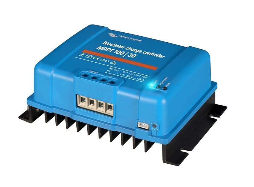 Victron Energy BlueSolar MPPT 100V 50A Solar Charge Controller for 12/24V Systems - Efficient Solar Panel Battery Charger for RV, Marine & Off-Grid Power Applications