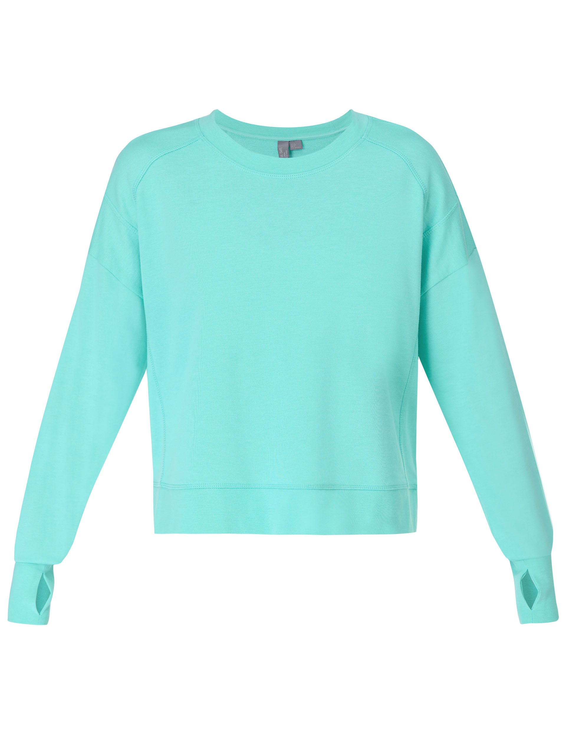 After Class Crop Sweatshirt - Women's Casual Pullover Hoodie in Sea Spray Blue | Perfect for School, Gym, and Streetwear Fashion