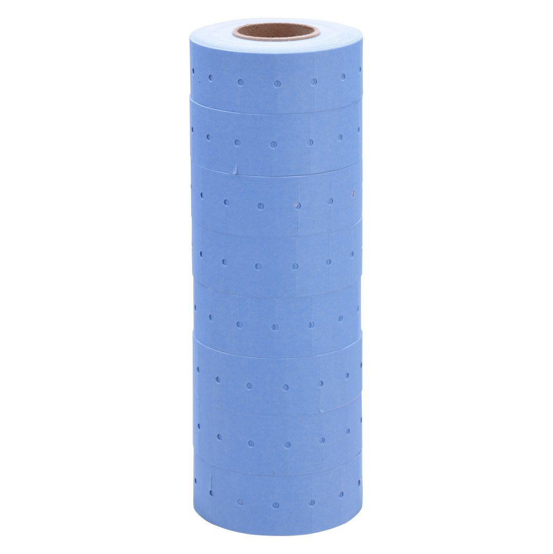 Blue Labels 16 Pack for Avery Dennison/Sato M1 Price Guns - Free Ink Roll - Office & Retail Use