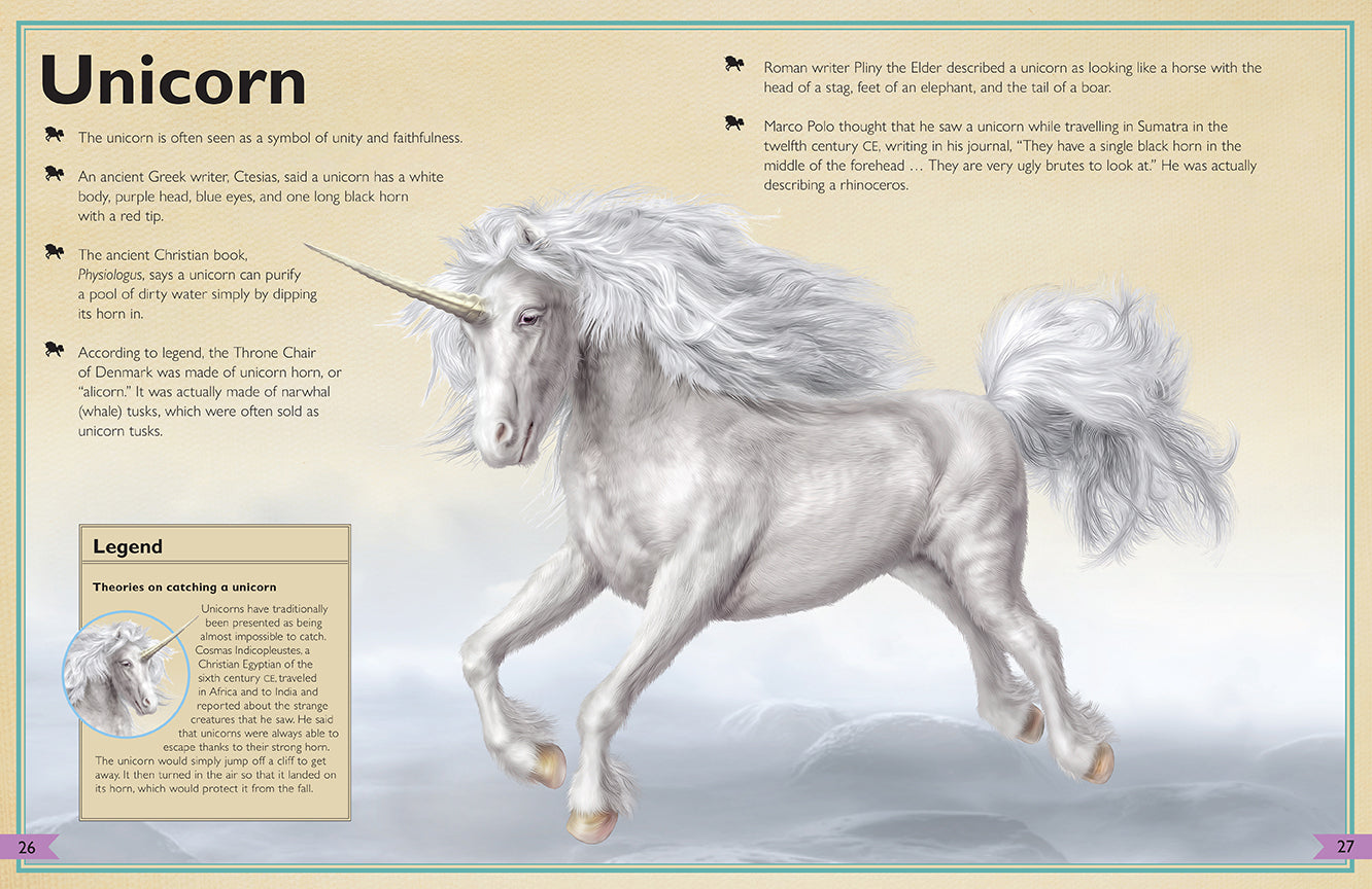 The Magnificent Book of Fantasy Creatures - Illustrated Mythical Beasts Encyclopedia for Kids & Adults | Perfect for Storytelling, Game Inspiration & Fantasy Art Reference
