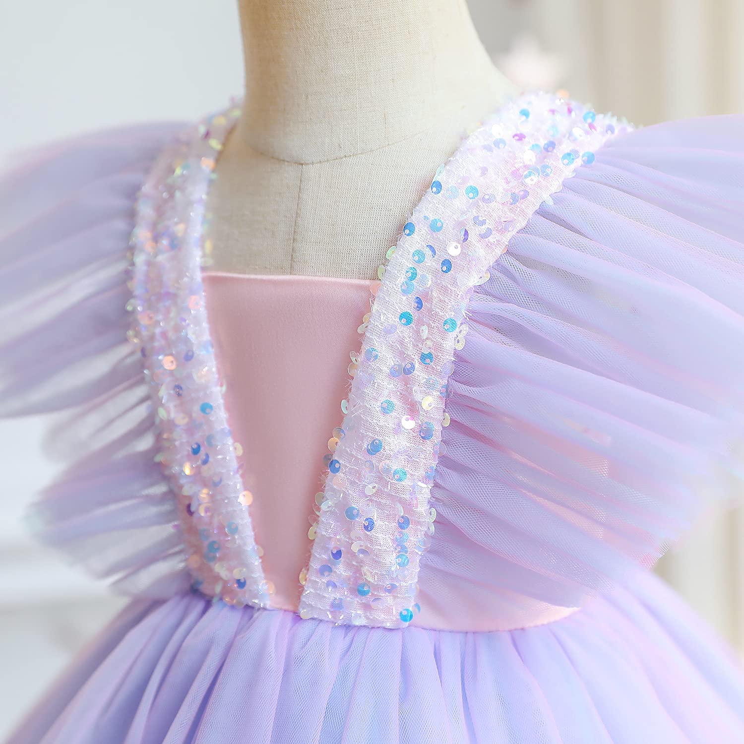 Flower Girl Dress for Girls - Elegant Tutu Birthday Party Dress, Princess Wedding Formal Gown for Special Occasions | Perfect for Weddings, Pageants, and Birthday Celebrations