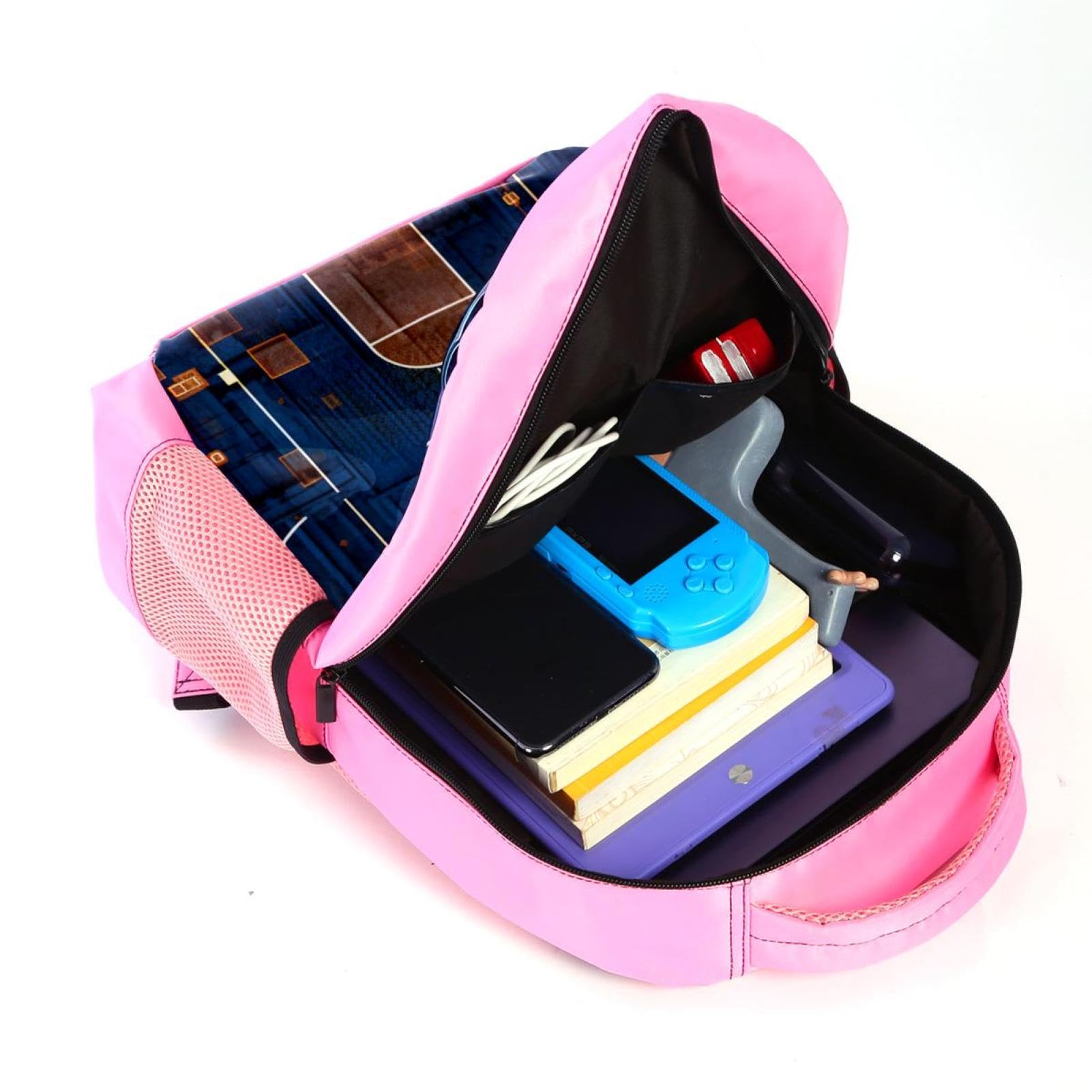 Men's & Women's Travel Backpack - Durable & Stylish Art Basketball Court Design Backpack for Hiking, Gym, School & Daily Commute