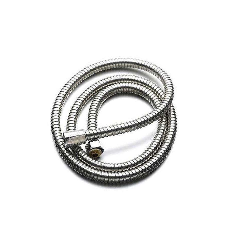 **1.5m & 2m Flexible Stainless Steel Shower Hose - Silver Soft Shower Pipe for Bathroom & Shower Head Accessories (150cm/200cm) - Perfect for Bathroom Upgrades, RV Showers & Spa Installations**
