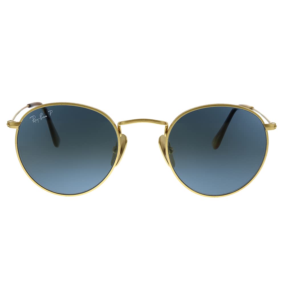 Ray-Ban RB8247 Round Titanium Sunglasses for Men & Women - Lightweight Polarized UV Protection - Perfect for Driving, Beach & Outdoor Activities