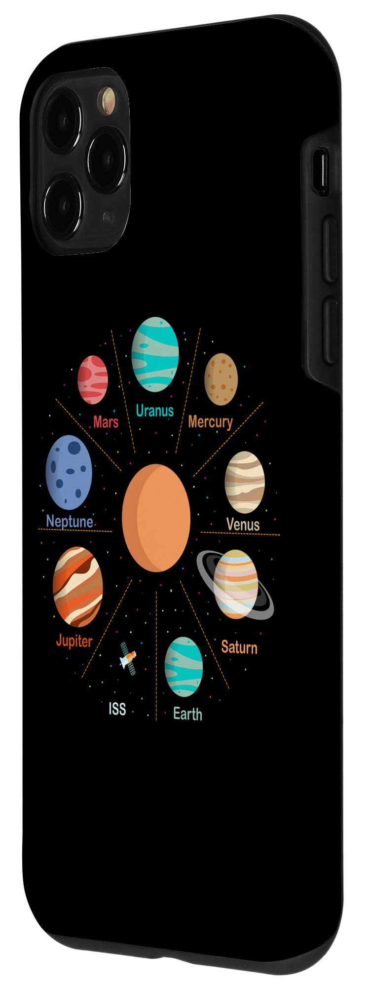 iPhone 11 Pro Case with Solar System Planets & ISS Design - Durable Space-Themed Phone Cover for Astronomy Lovers & Sci-Fi Fans | Perfect for School, Work, and Everyday Use