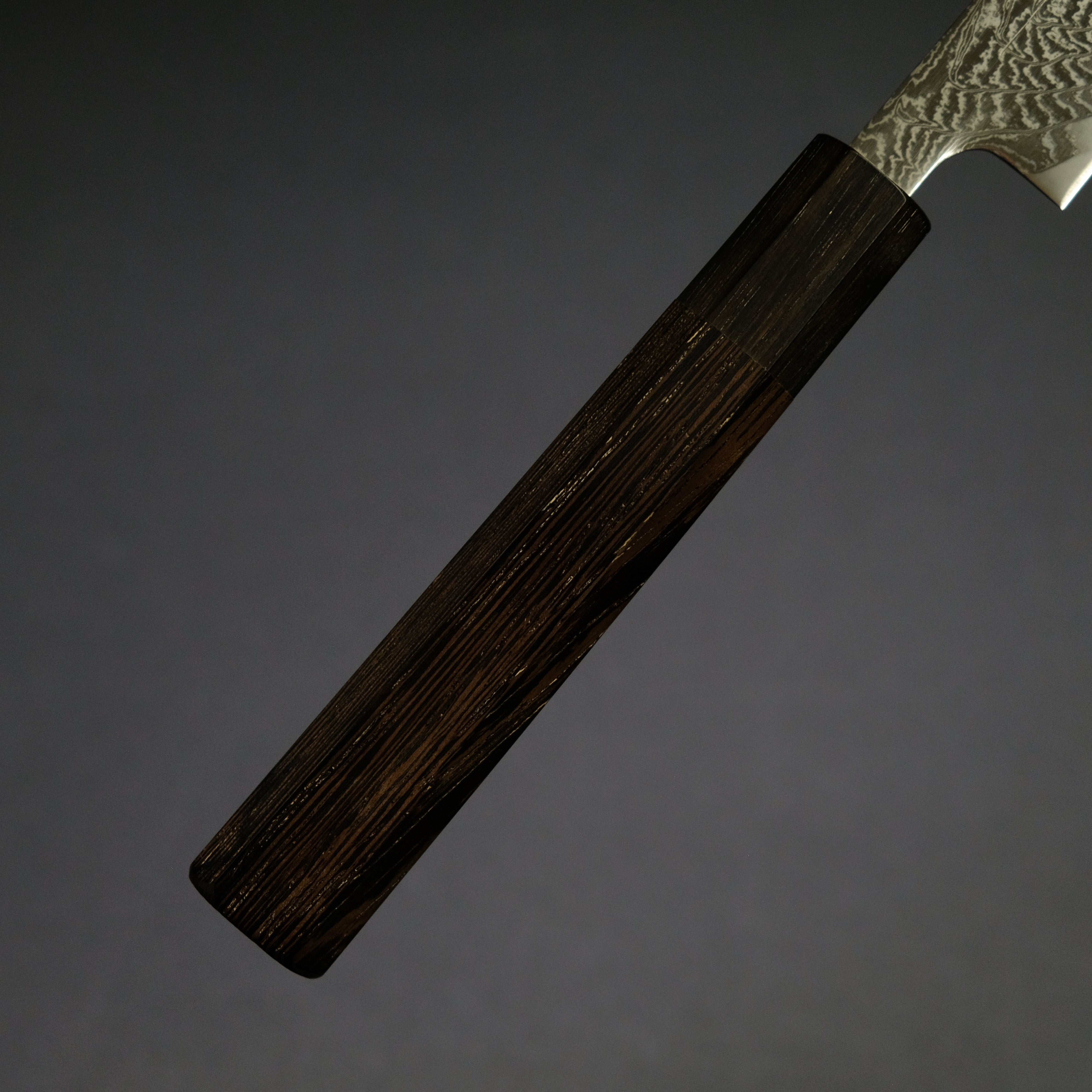 Hitohira Futana 135mm Petty Knife - Nickel Damascus Steel Blade with Tagayasan Wood Handle - Perfect for Precision Slicing, Fruit Cutting & Kitchen Tasks