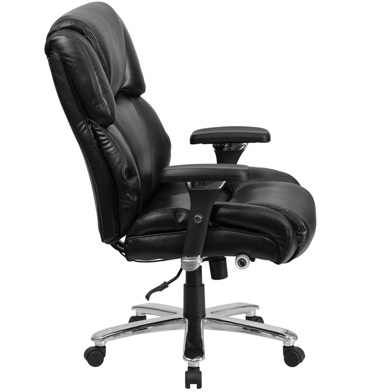 FLASH HERCULES Series 400 lb Capacity Big & Tall Executive Office Chair - Heavy Duty Ergonomic Chair with Adjustable Lumbar Support - Perfect for Long Work Hours, Gaming & Home Office Use