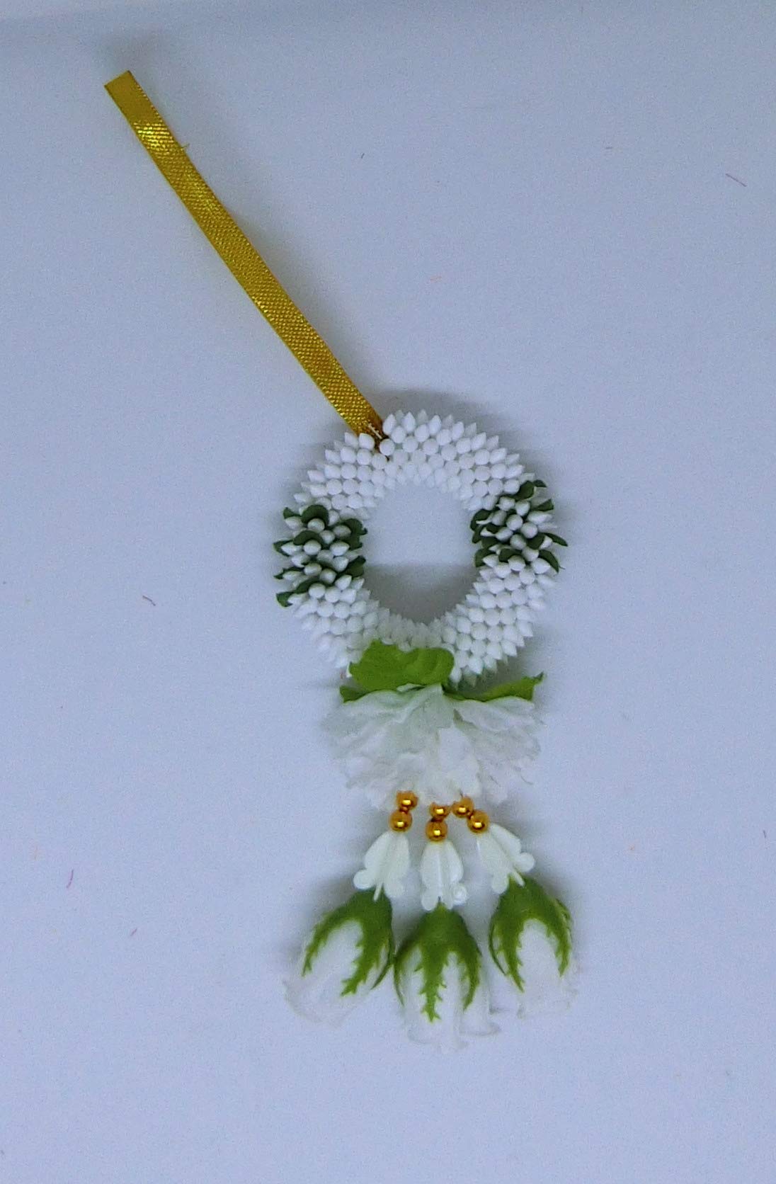 Thai Rose Jasmine Garland Fabric Flowers - Handmade Plastic Floral Decor, 3