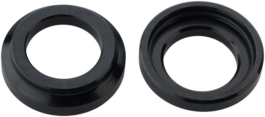 All City Go Devil Front Hub Conversion Caps - 15mm Thru Axle Adapter for Bikes - Black - Perfect for MTB, Road & Cyclocross Bike Upgrades