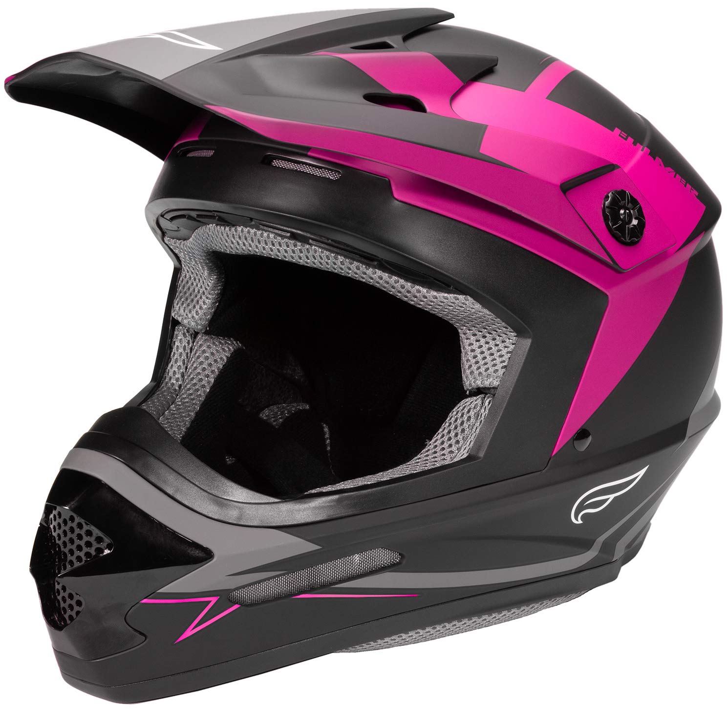 Fulmer 204 MPX Adult MX Off-Road Motorcycle Helmet DOT Approved - Matte Pink XS - Perfect for Motocross, Dirt Biking & ATV Riding