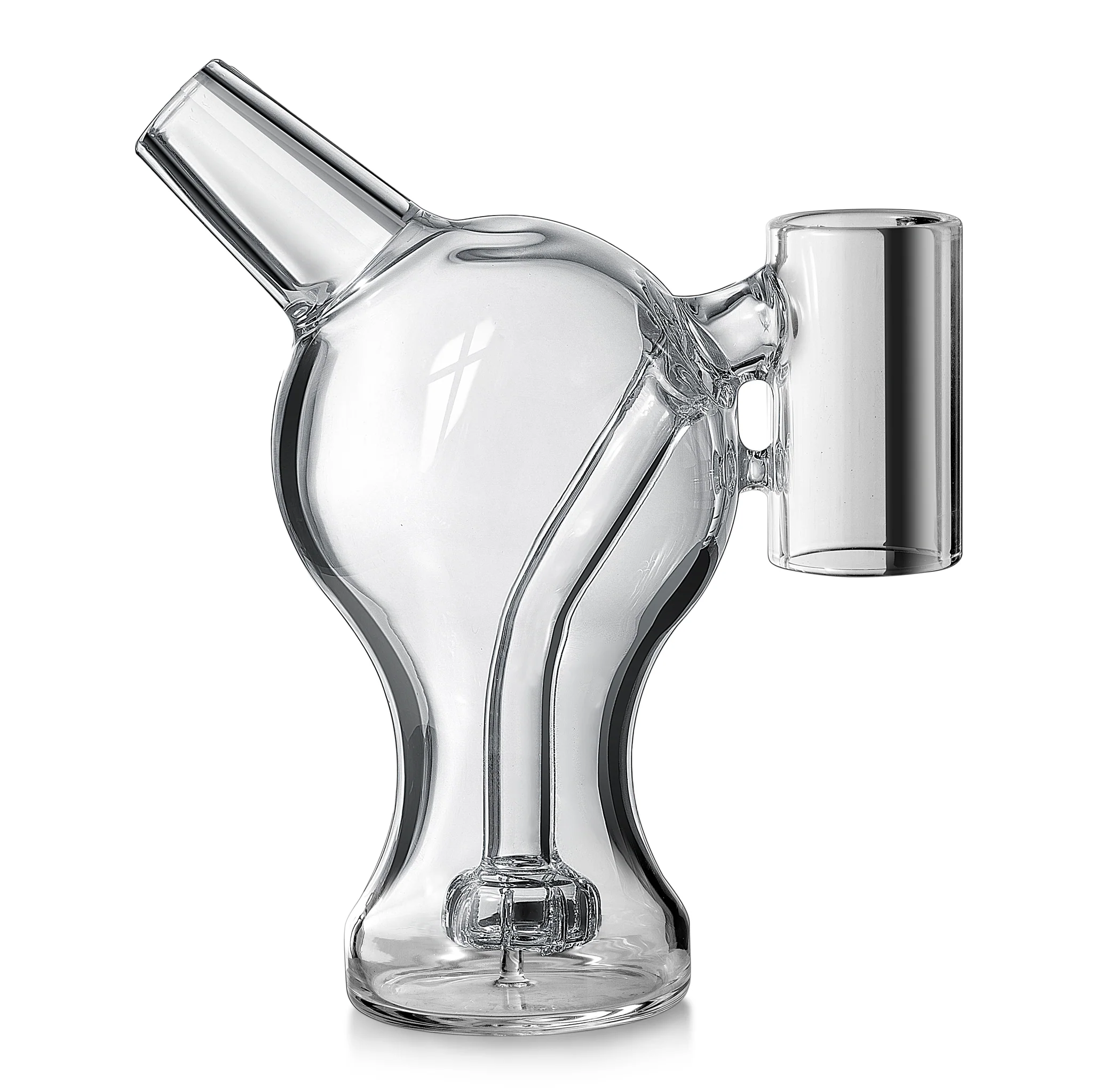 Crossing TUG 2.0 Bubbler Replacement Glass with Carb Cap - Premium Borosilicate Glass Water Pipe Accessory for Smooth Hits - Perfect for Dry Herb & Concentrate Vaporizers