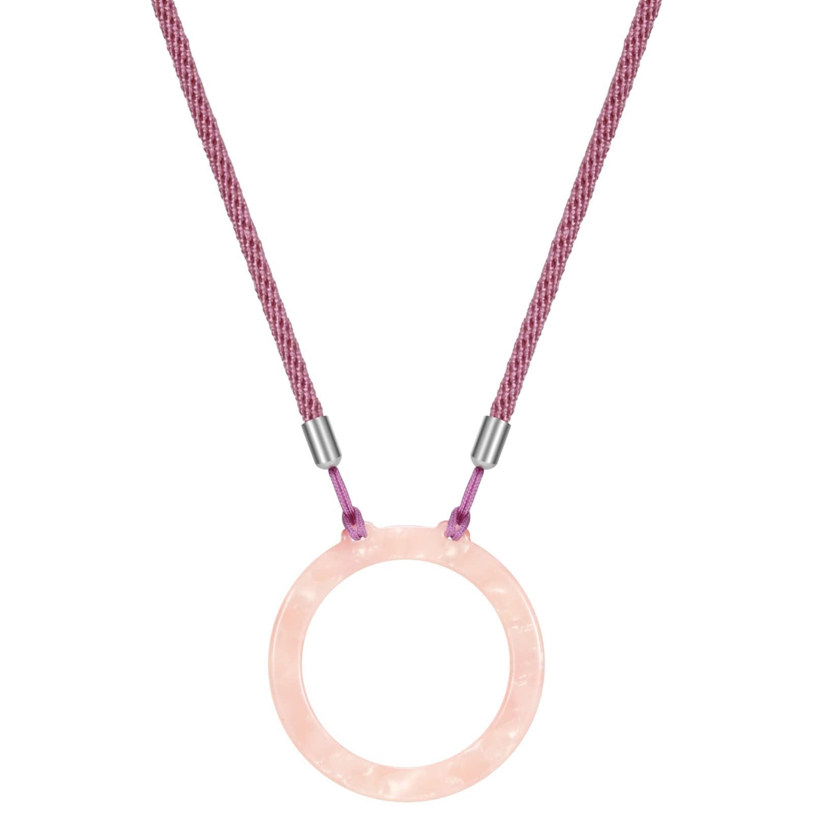 Acrylic Eyeglass Holder Necklace - Adjustable Sunglasses Lanyard with Ring Chain for Women & Men | Perfect for Reading Glasses, Sunglasses, and Safety Goggles at Work or Outdoor Activities