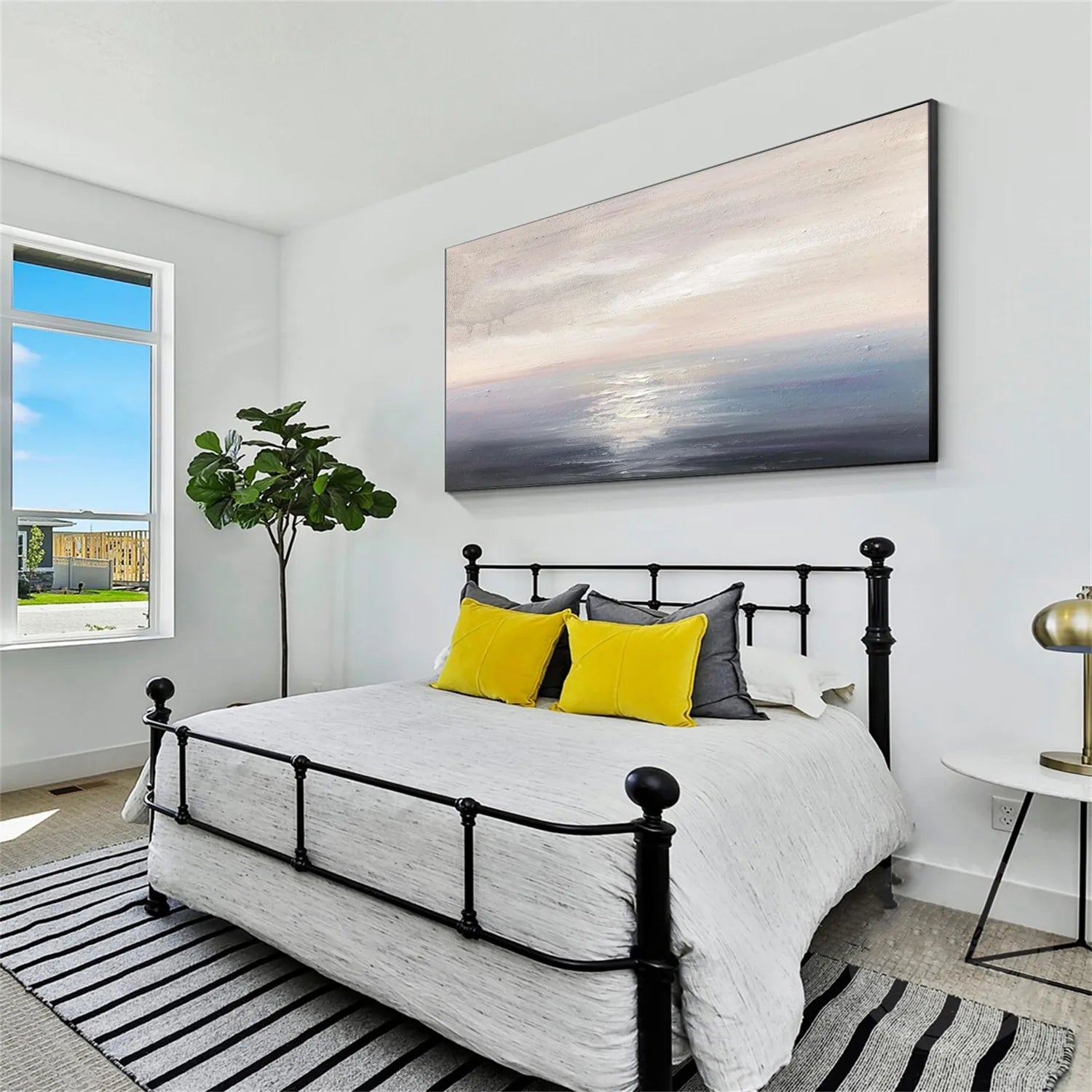 Ocean and Sky Painting #OS 171 - Stunning Seascape Wall Art for Home & Office Decor - Perfect for Living Room, Bedroom or Beach House