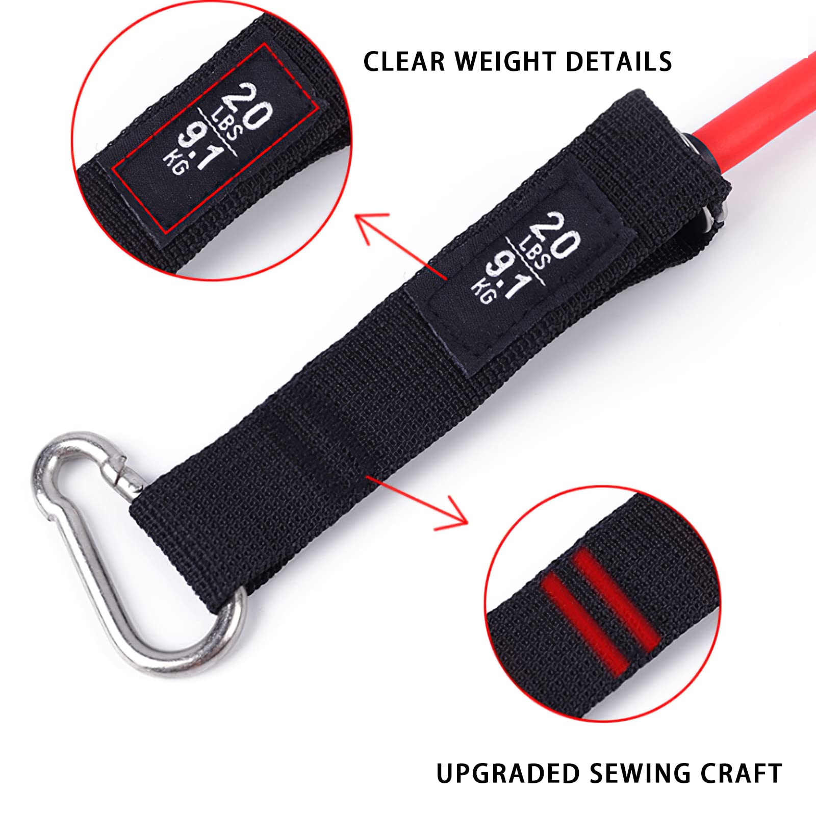 SK Depot® 11-Piece Stackable Resistance Bands Set (Up to 150 Lbs) - Home Gym Equipment for Strength Training, Fitness Workouts, Body Shaping & Suspension Exercises - Perfect for Indoor Sports, Speed Training & Full-Body Toning at Home or Gym