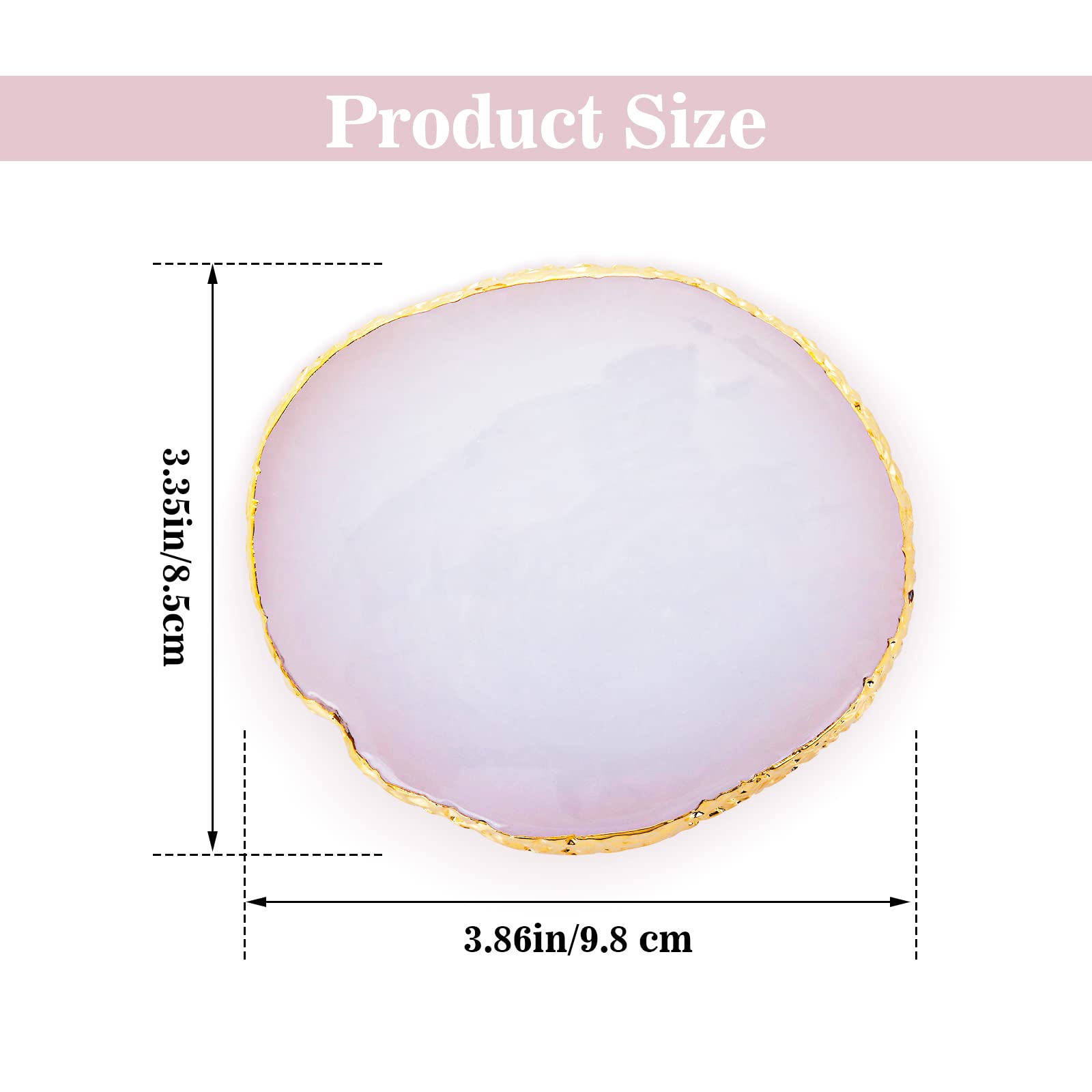 Professional Resin Nail Art Palette with Gold Edge - Irregular Makeup Mixing Plate for Hand-Painted Nail Designs, DIY Nail Art & Beauty Salon Use - Perfect for Nail Artists, Beginners & Home Manicures