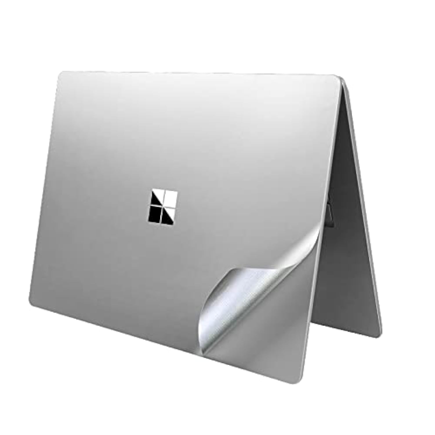 XSKN Silver Vinyl Skin Cover for Microsoft Surface Laptop 1/2/3/4 (15-inch) - Bubble-Free Protection, Full Body Decal | Perfect for Office, School & Travel