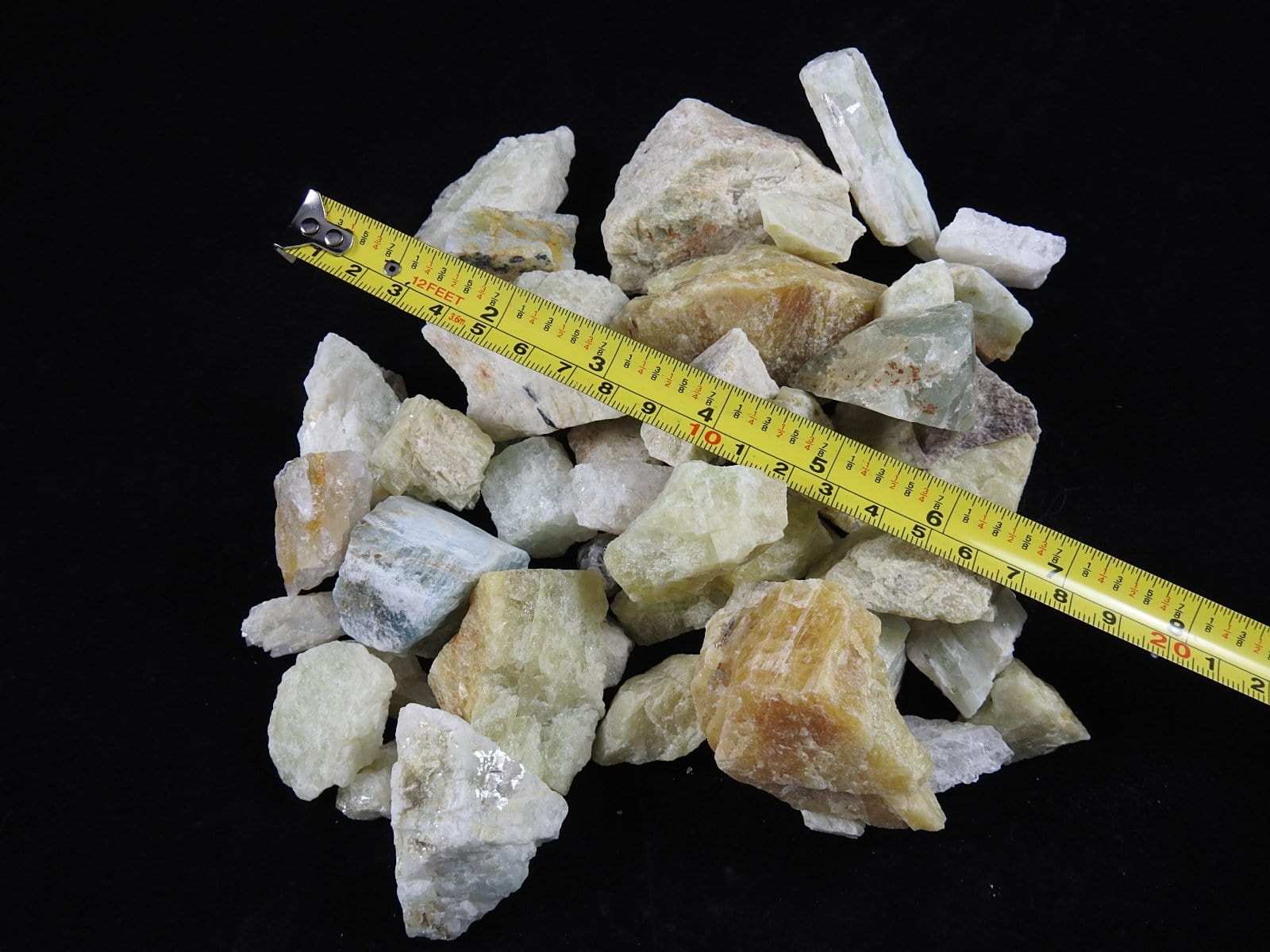 Aquamarine Gemstone - 2.5 lb Bulk Lot | Wholesale Closeout Sale for Jewelry Making, Crystal Healing & Home Decor