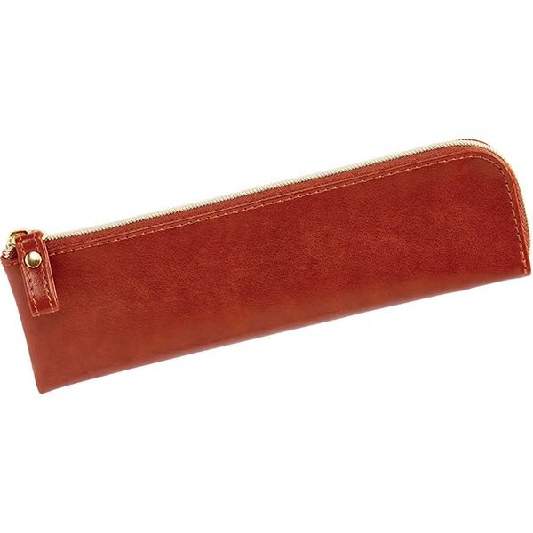 Gloire Flat Pen Case - Premium Leather Pencil Holder for Students & Professionals - Perfect for Office, School & Travel Organization