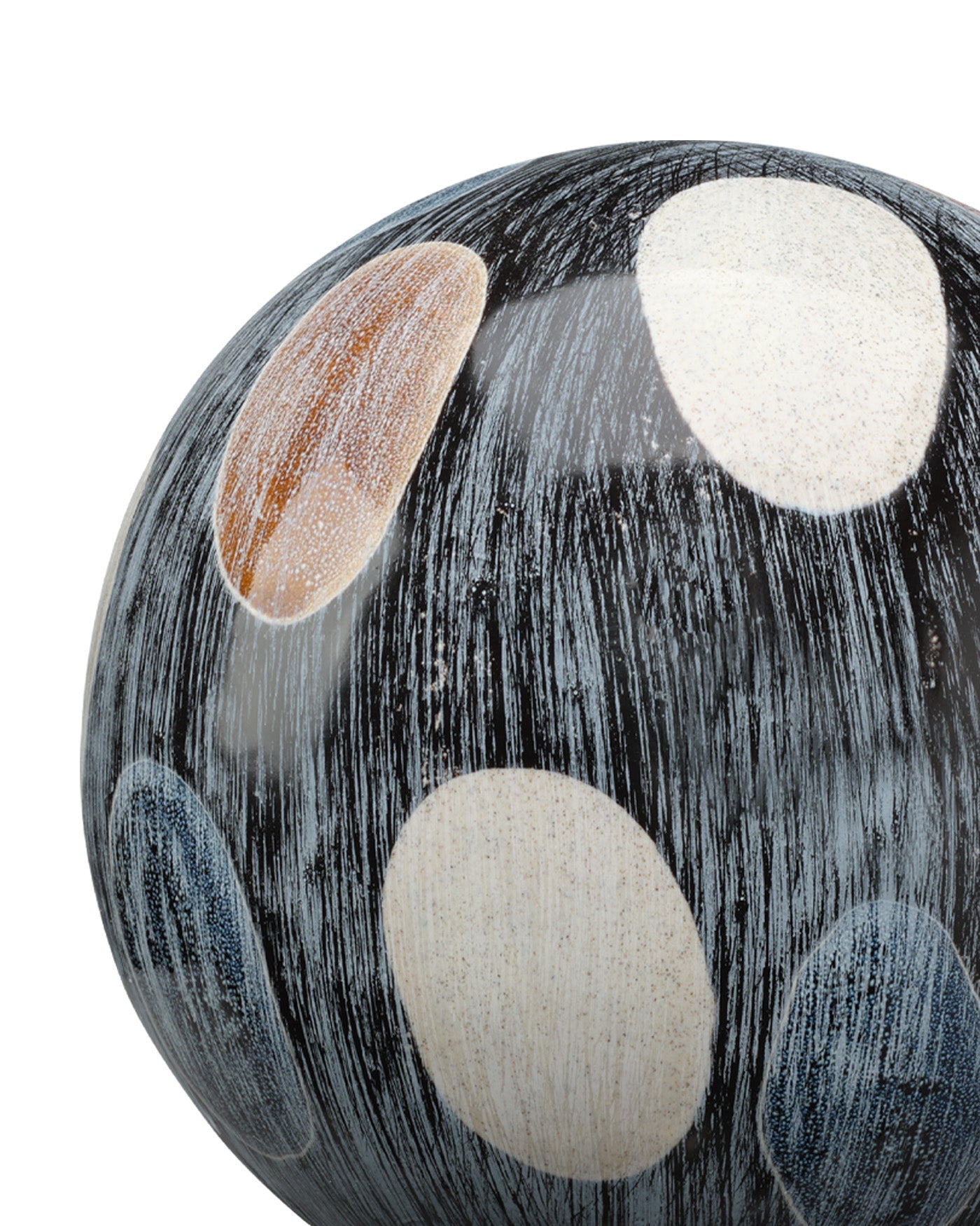 Large Hand-Painted Decorative Sphere - Perfect for Home Decor, Wedding Centerpieces & Garden Ornaments