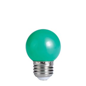 Bulbrite 770152 1 Watt LED G14 Bulb - Green Ambient Light, Medium Base (Pack of 10) | Perfect for Holiday Decor, Mood Lighting & DIY Projects