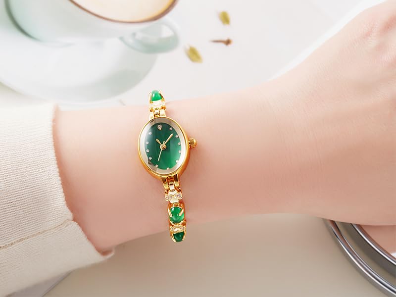 Elegant Women's Fashion Watch - Oval Dial Quartz Bracelet Watch for Ladies, Waterproof & Stylish - Perfect for Daily Wear, Office, Parties & Special Occasions
