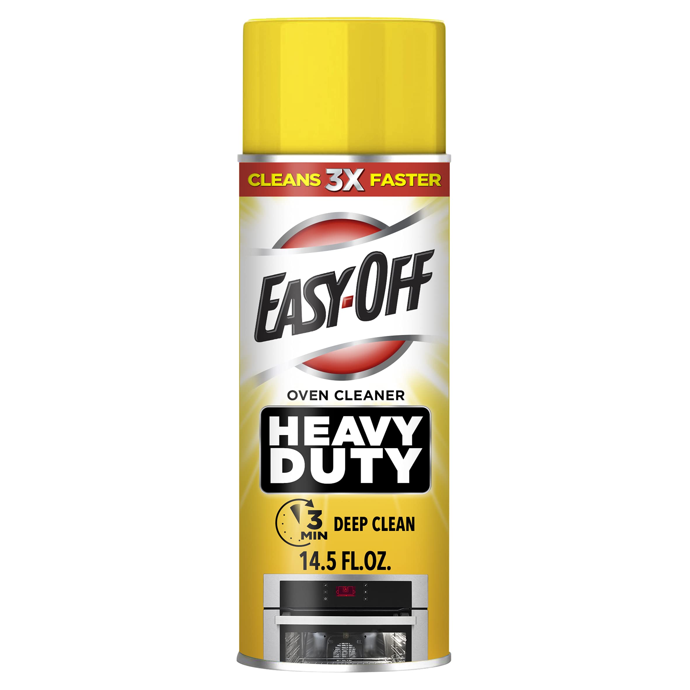 Easy-Off Heavy Duty Oven Cleaner - 14.5 oz Spray Can for Tough Grease & Stains | Professional Strength Formula for Ovens, Grills & Kitchen Appliances | Fast-Acting Degreaser with Fresh Regular Scent