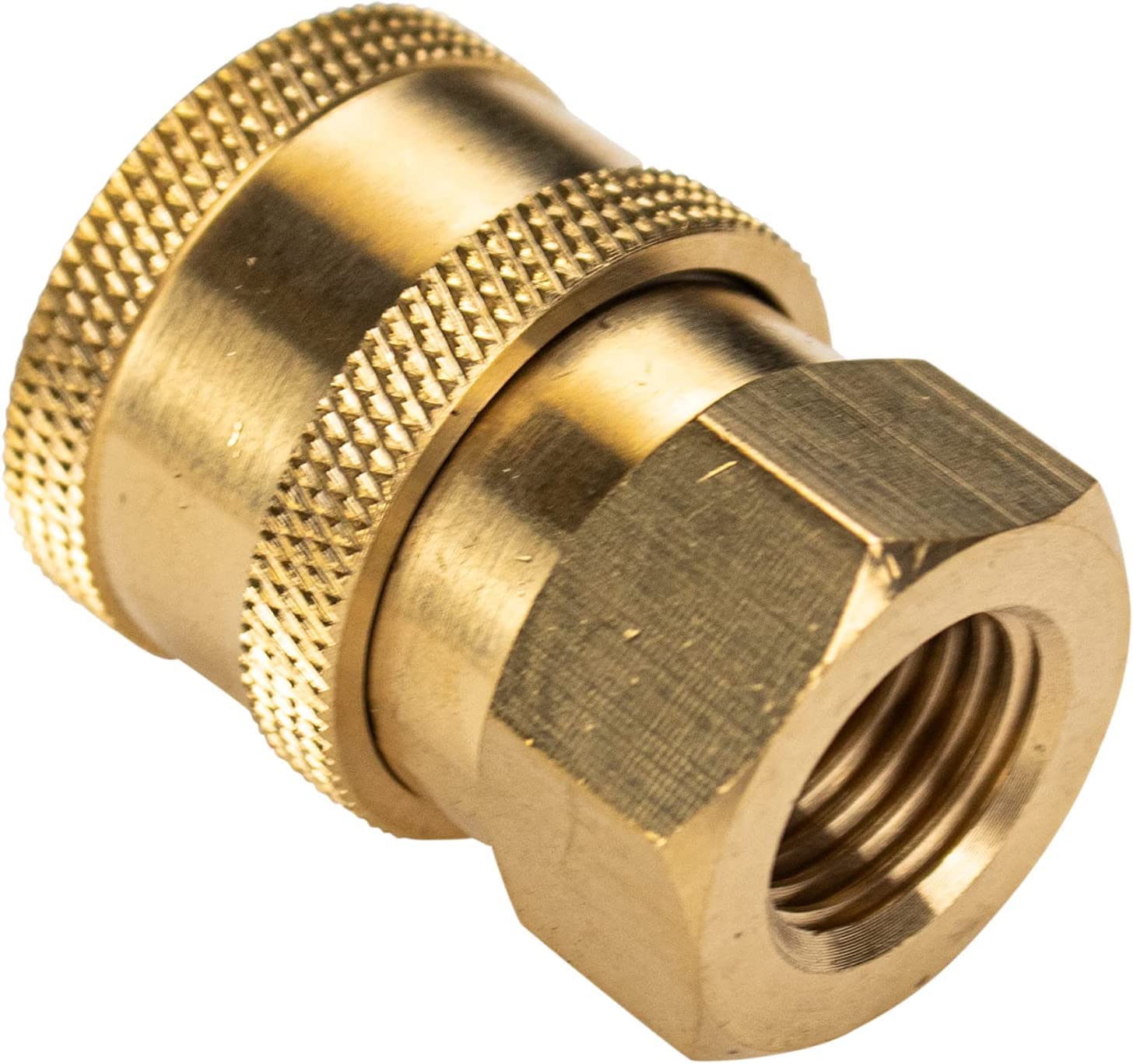 Simpson QC Socket for Pressure Washer Wands - 4500 PSI Brass Connector for Cleaning & Maintenance